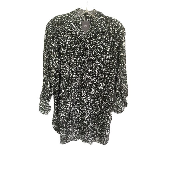 Lysse  Wren Halfway Button Up Shirt Sz XS oversized - Picture 2 of 7